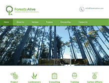 Tablet Screenshot of forestsalive.com